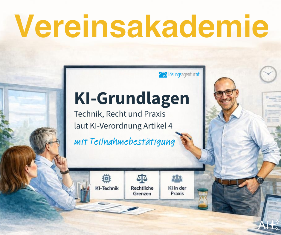 "KI-Grundlagen: Technik, Recht & Praxis laut KI-Verordnung", 2-teilige Seminarreihe
